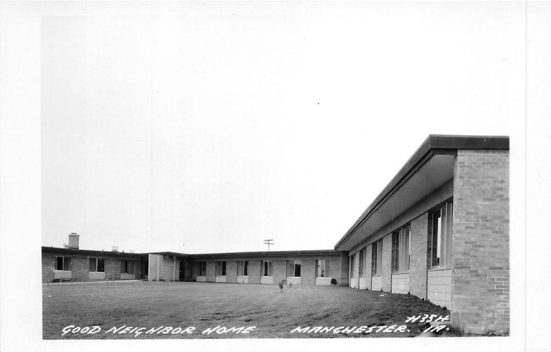 Manchester Iowa~Good Neighbor Home~1950s Real Photo Postcard-RPPC