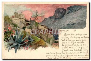 Old Postcard Fantasy Illustrator Monaco