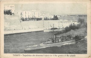 Lot283 taranto  italy  torpedo boat that crosses the channel military war boat