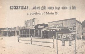 SD, South Dakota    ROCKERVILLE GOLD TOWN   Ghost Town US 16   Roadside Postcard