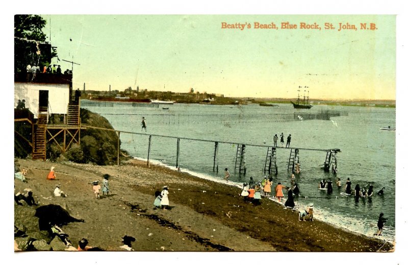 Canada - New Brunswick. St. John, Beatty's Beach, Blue Rock