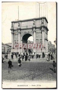 Old Postcard Marseille Porte d'Aix