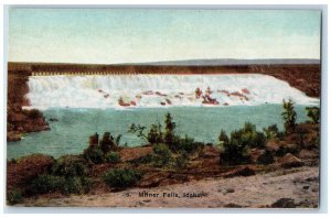 Miner Falls Idaho Postcard River Lake Exterior View Road c1910 Vintage Antique