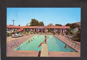 UT SE Rancho Motor Lodge Motel Salt Lake City Utah Postcard Pool