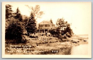 RPPC Real Photo Postcard - Poet Margaret Deland's Home Kennebunkport, Maine