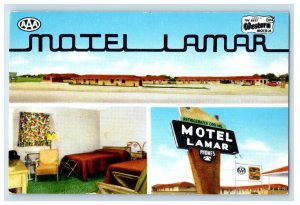 c1960 Motel Lamar Multi-view Lamar Colorado CO Vintage Unposted Postcard 