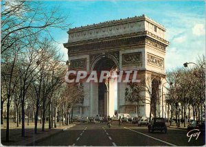 Modern Postcard Paris and Wonders The triumphal arch