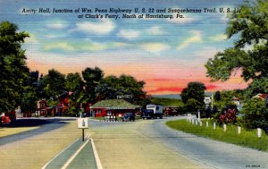 Harrisburg, Pennsylvania - Junction at Clark's Ferry - in the 1940s