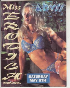 P3118 vintage advertising card miss erotica bikini international, sayreville NJ