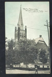 WASHINGTON INDIANA METHODIST EPISCOPAL CHURCH VINTAGE POSTCARD 1907