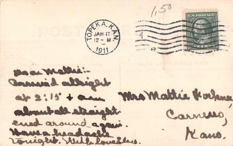 Topeka Kansas Sisters Of Bethany College Real Photo Antique Postcard K101167