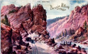 1910s Sphinx Head Rock and Tunnel Moffat Road Colorado Postcard