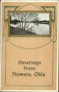 Nowata OK Scenic Greeting c1910 Postcard #2
