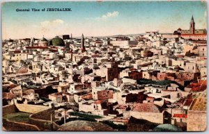 Jerusalem Israel General View Religious Buildings Holy Land Postcard