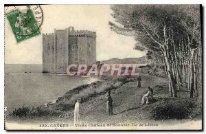 Postcard Old Cannes Vieux Chateau St Honorat Island Lerins