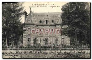 Postcard Old Longueville Chateau De Besnard South Facade