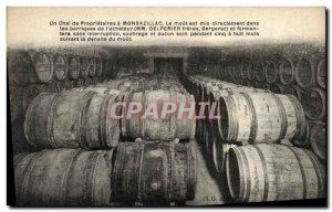 Old Postcard Wine Harvest A owners of Chai Monbazillac Delp?rier