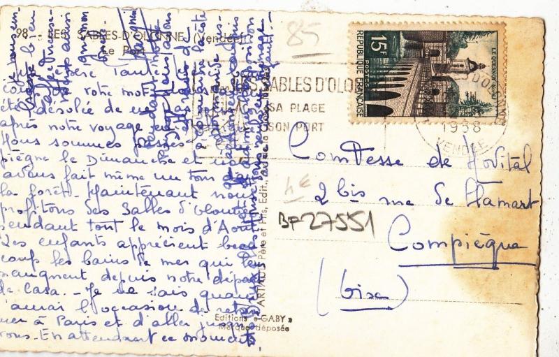 BF27551 les sables d olonne vendee france  front/back image