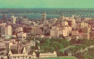 Canada View Taken From Mount Royal Lookout Montreal Vintage Postcard 07.73 