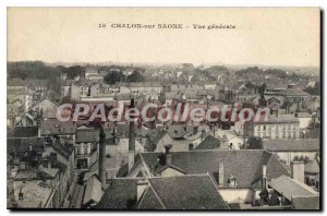 Old Postcard Chalon sur Saone General view