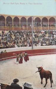 Mexican Bull Fight Ready To Place Banderillas