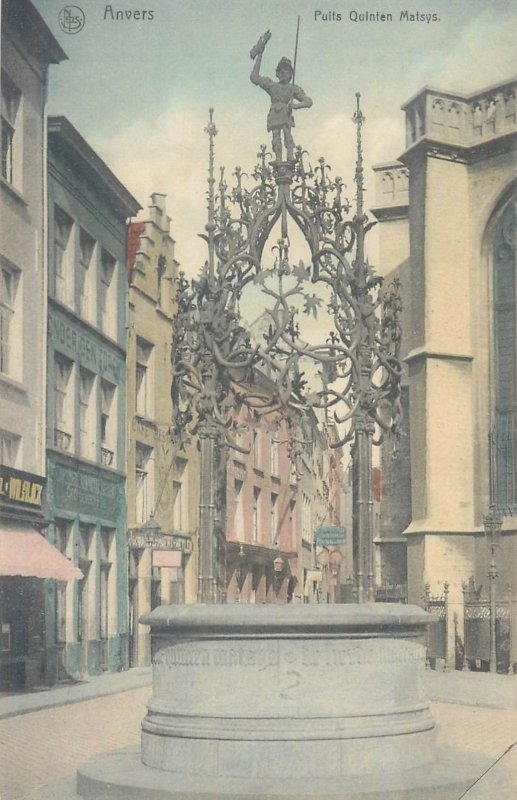 Belgium Antwerp lot of 5 vintage topographical postcards