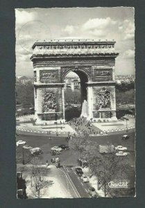 Ca 1964 Real Post Post Card Paris France The Ace de Triumph