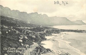 South Africa Cape Town the Twelve Apostles and Camp`s Bay vintage postcard