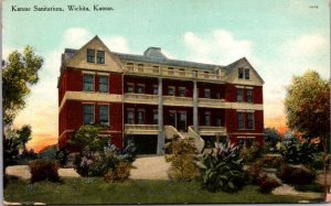 Postcard Kansas Sanitarium in Wichita, Kansas