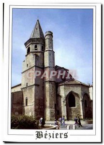 Modern Postcard Beziers Herault the church of the Madeleine