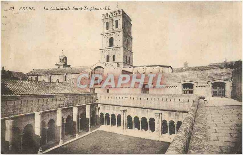 Old Postcard Arles Cathedrale Saint Trophime