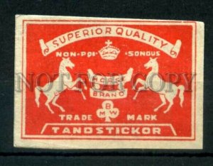 500600 HORSE BRAND Vintage match label