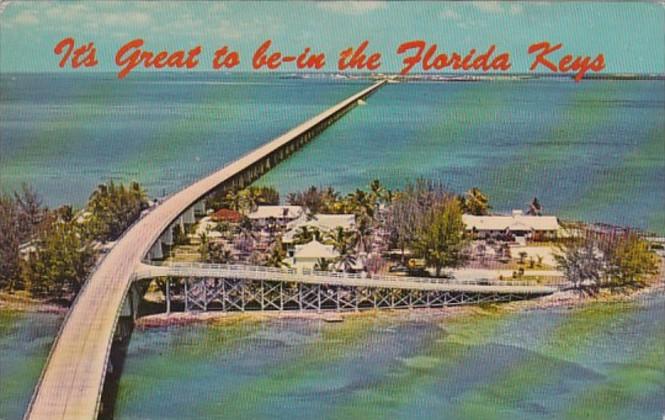 Florida Keys Seven Mile Bridge Over Pigeon Key 1969