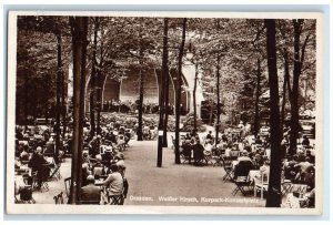 1931 Swlsser Hirsch Kurpark-Konzertplatz Dresden Germany RPPC Photo Postcard