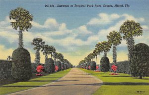 Entrance to the Tropical Park Race Course - Miami, Florida FL  