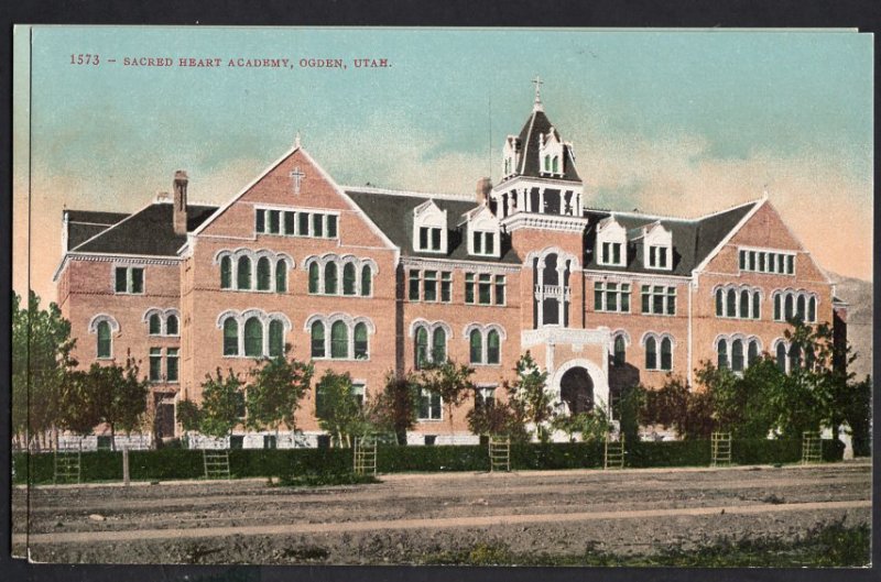 Utah OGDEN Sacred Heart Academy published by Edward H. Mitchell Divided Back