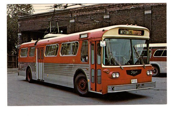 TTC , Trolley Bus, Weston, Toronto, Ontario,