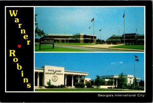 City Complex and County Complex, Warner Robins GA Postcard L64