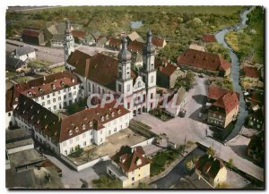 Postcard Modern Ebermunster Abbey Church and Convent Aerial view