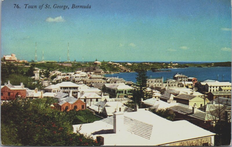 Bermuda Town Of St. George Vintage Postcard C133