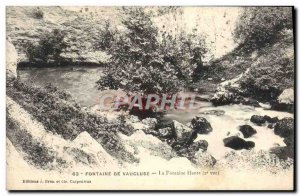 Old Postcard Fontaine De Vaucluse La Fontaine High