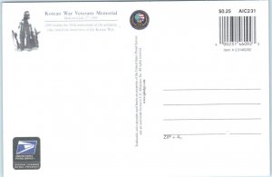 Postcard - Korean War Veterans Memorial Commemorative Stamp