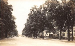 H50/ Paw Paw Michigan RPPC Postcard c1940 Street Scene Homes  107