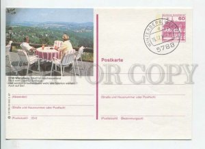 449882 GERMANY 1987 year Winterberg cancellation POSTAL stationery postcard