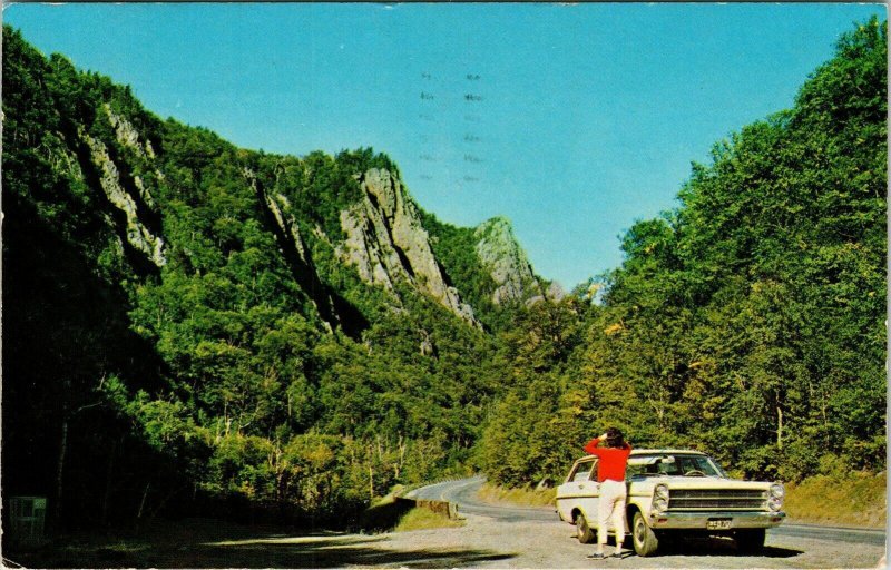 Scenic View Dixville Notch New Hampshire NH VTG Postcard PM Cancel WOB Note 