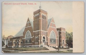Toledo Iowa~Methodist Episcopal Church~Vintage Postcard