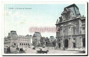 Old Postcard Paris Court of the Carrousel