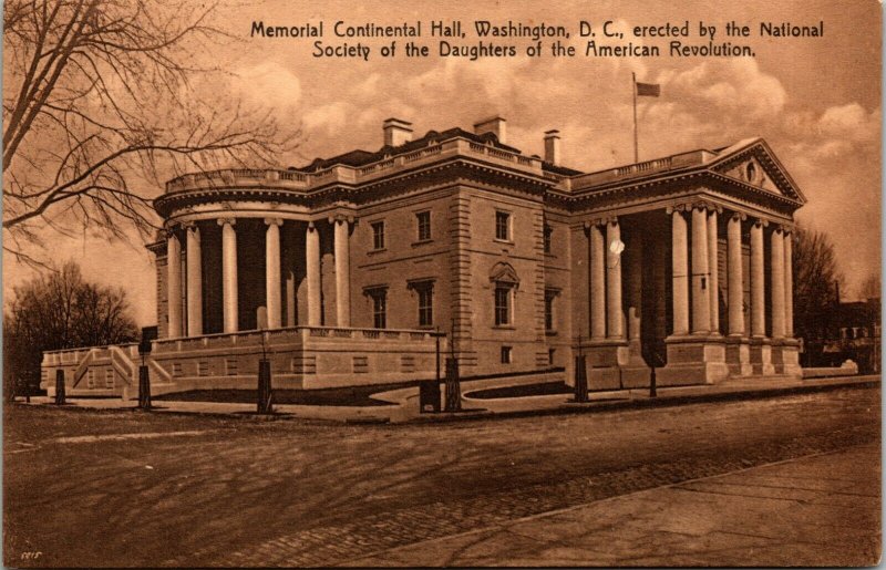 Memorial Continental Hall by Daughter of the American Revolution Washington D.C.