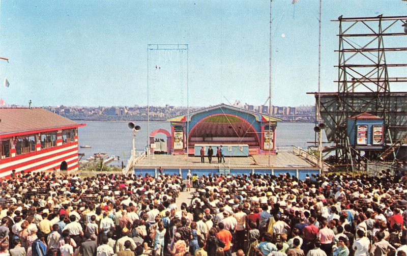 Palisades Amusement Park NJ World's Largest Outdoor Stage, Postcard