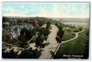 c1910 Western Promenade Exterior Houses Portland Maine Vintage Antique Postcard